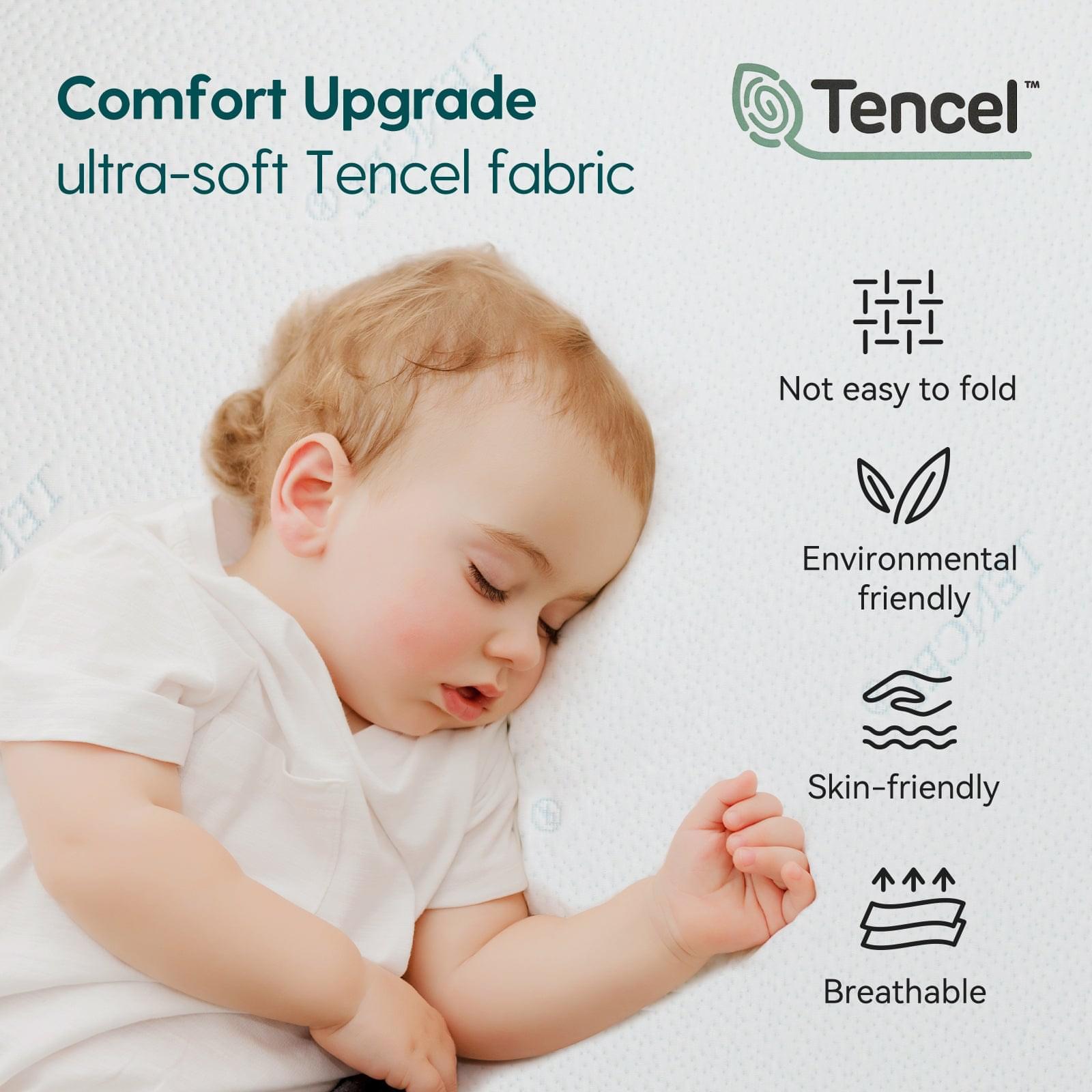 Cloud 2 Crib & Toddler Mattress with Tencel Cover  by Babelio