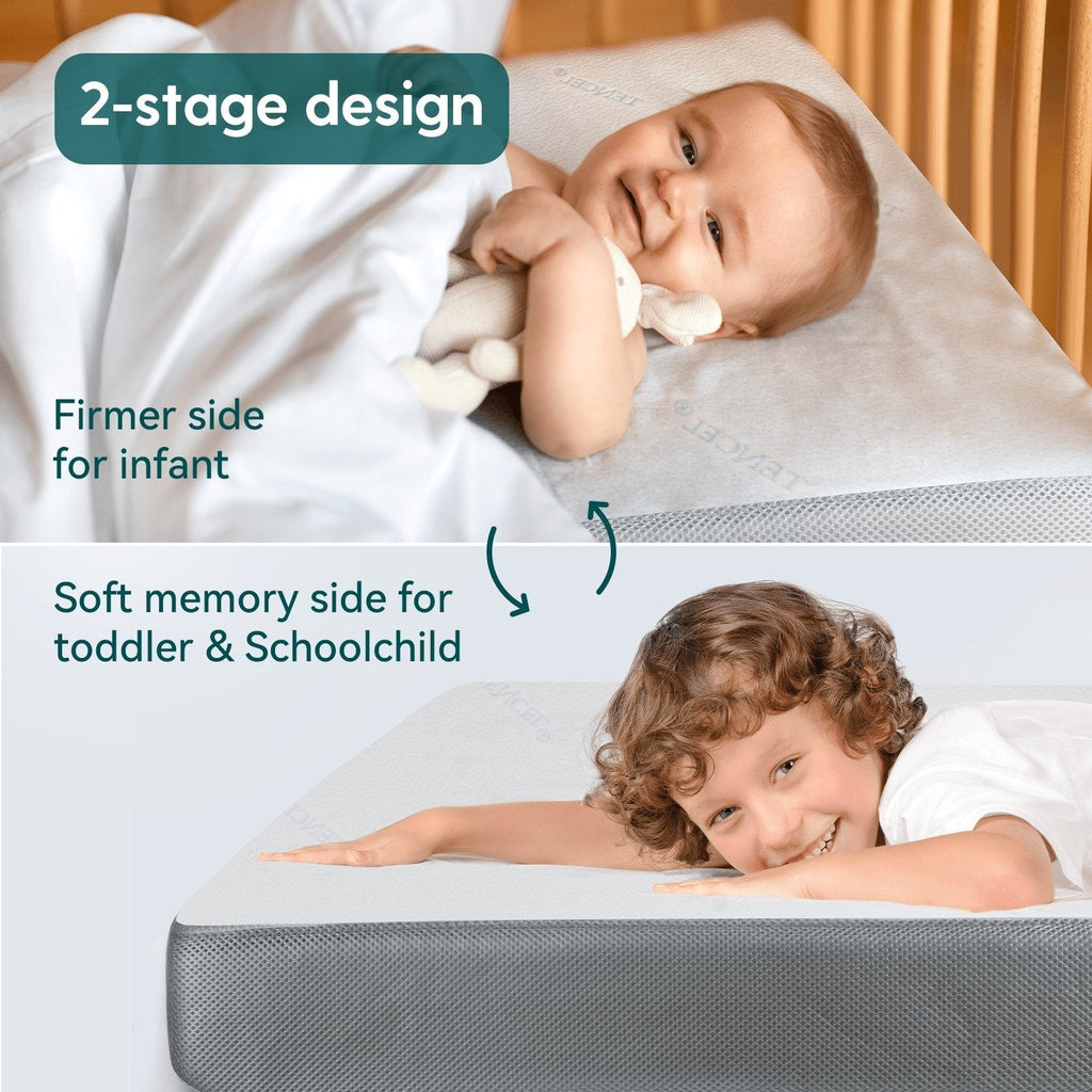 Cloud 2 Crib & Toddler Mattress with Tencel Cover  by Babelio