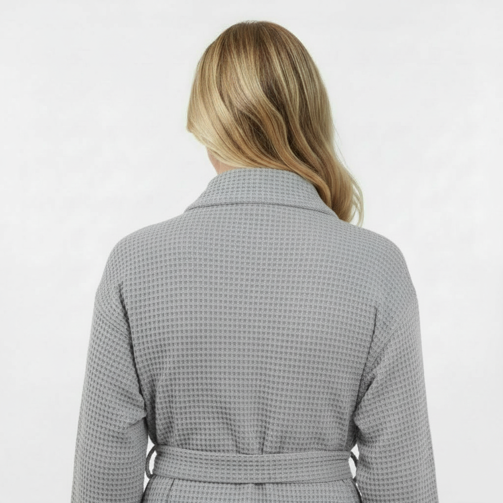 Waffle Spa Robe by Lotus Linen– Lightweight, Quick-Dry Spa Comfort