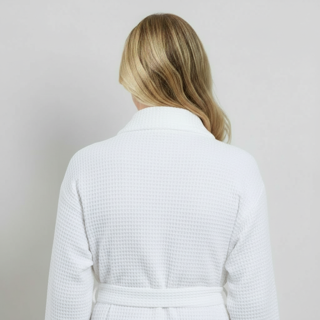 Waffle Spa Robe by Lotus Linen– Lightweight, Quick-Dry Spa Comfort