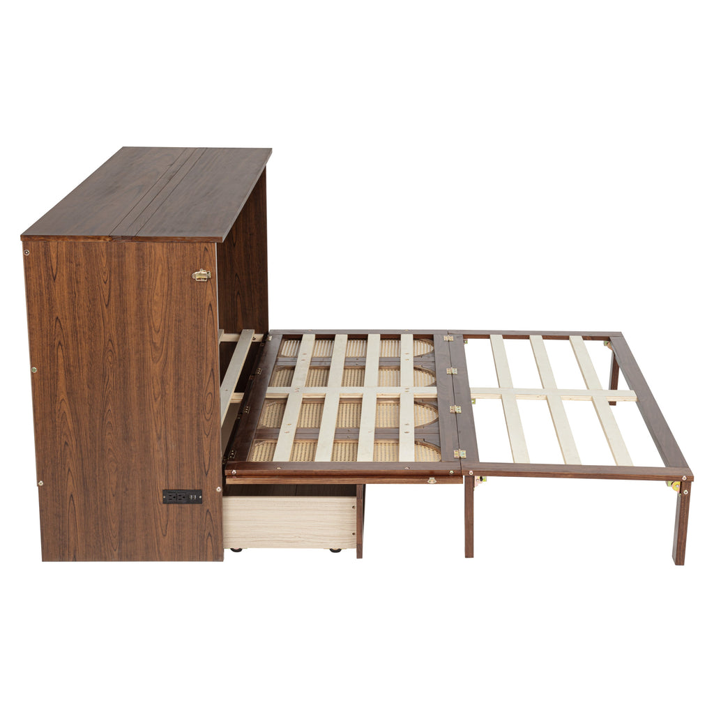 Platform Murphy Bed Cabinet, QUEEN