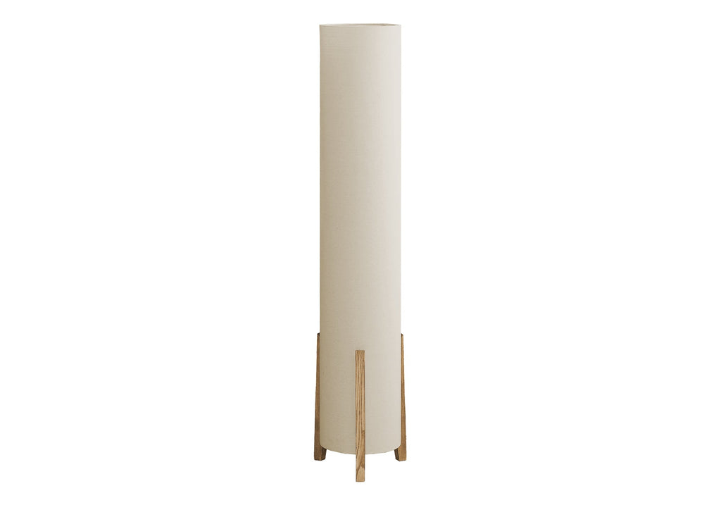 Cylinder Floor Lamp, 50" height with Ivory Shade