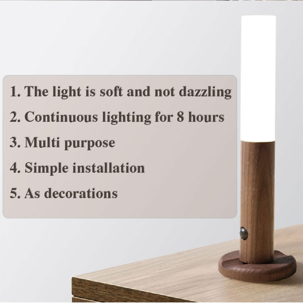 LED USB Wood Wireless Light with Motion Sensor by Vivalo