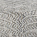 Nate Square Pouf Patterned Grey Melange