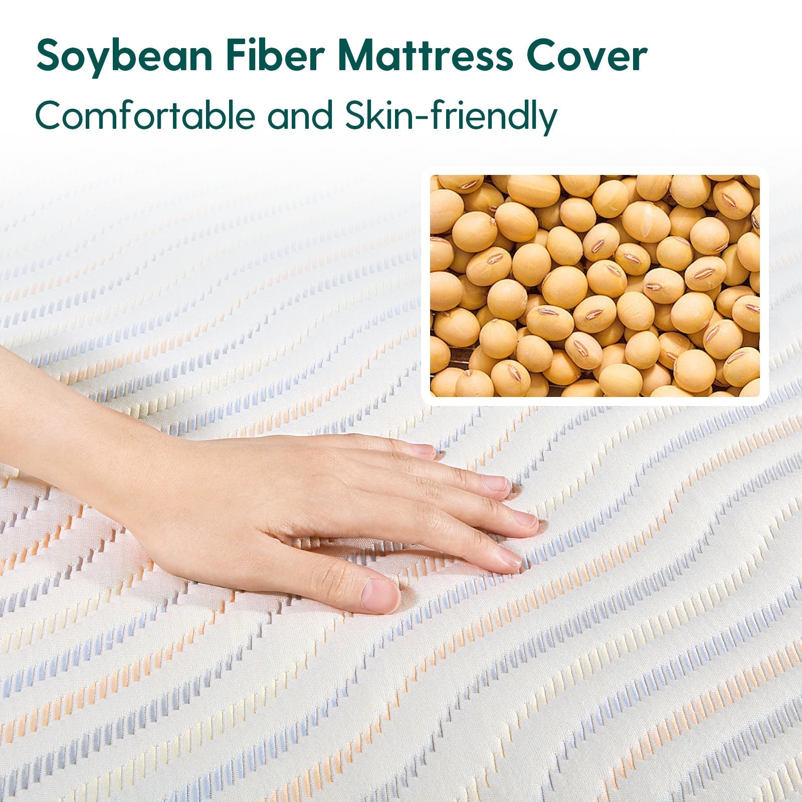 Cloud 4 Crib & Toddler Mattress with Soybean Cover by Babelio