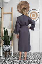 Waffle Spa Robe by Lotus Linen– Lightweight, Quick-Dry Spa Comfort