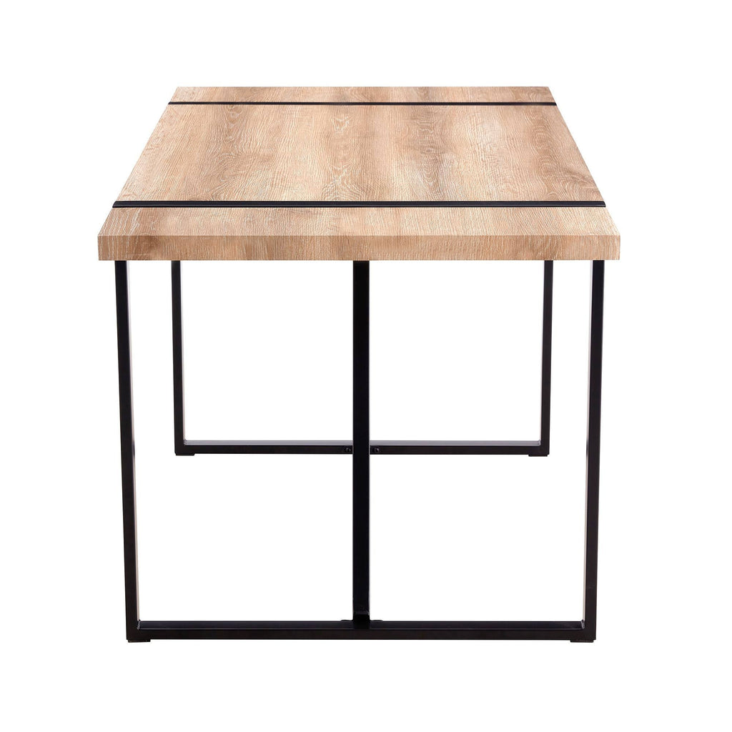 Table with Stylish Metal Frame