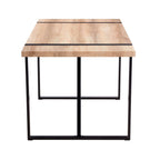 Table with Stylish Metal Frame