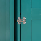 Rotating Wall Murphy Beds with Bookshelf, Teal (TWIN)