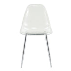 Transparent Dining Chairs, 6 pc Set