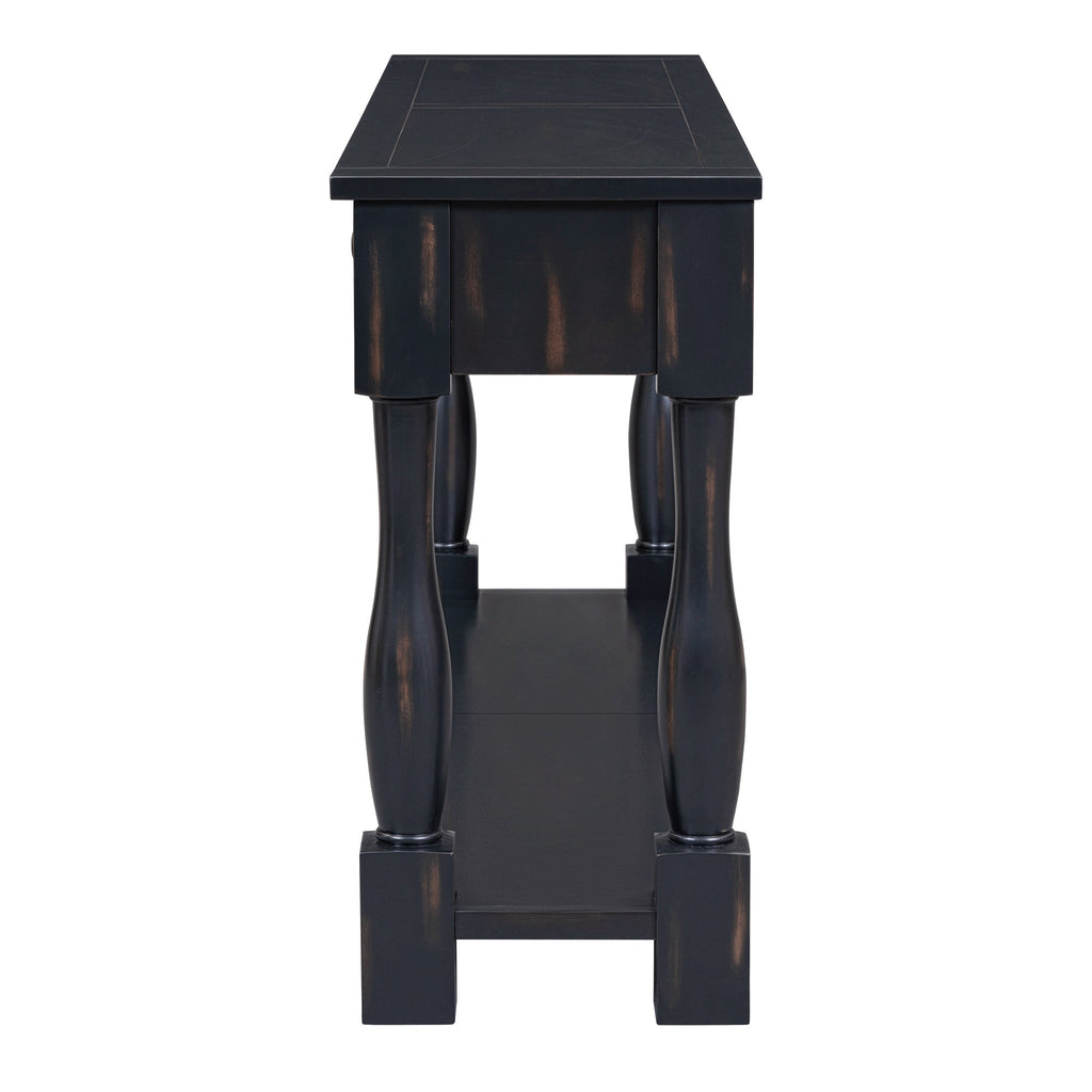 Console Table 63" with Drawers and Shelf