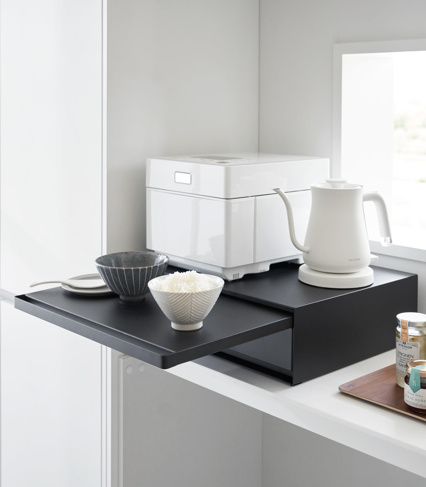 Countertop Caddy with Drawer and Shelf by Yamazaki Home