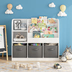 Bookcase And Bookshelf With 3 Cube Drawers