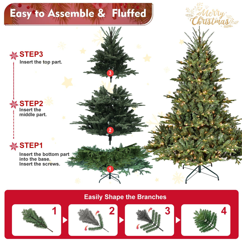 LED Evergreen Christmas Tree - 5 ft tall