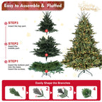 LED Evergreen Christmas Tree - 5 ft tall
