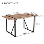 Table with Stylish Metal Frame