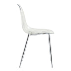 Transparent Dining Chairs, 6 pc Set
