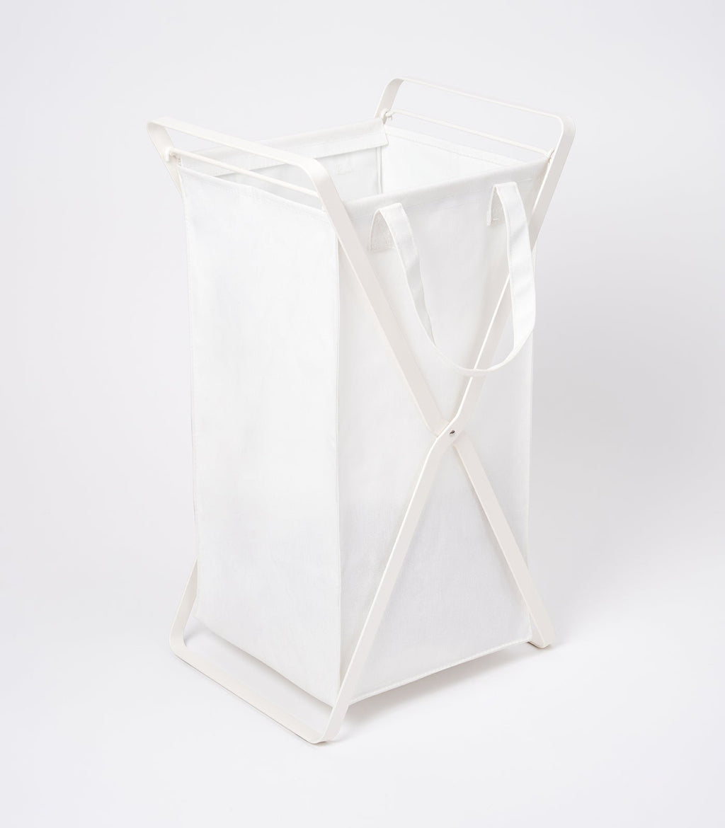 Laundry Hamper with Cotton Carry Bag in Steel Frame