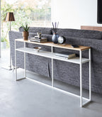 Slim Steel Console Table by Yamazaki Home