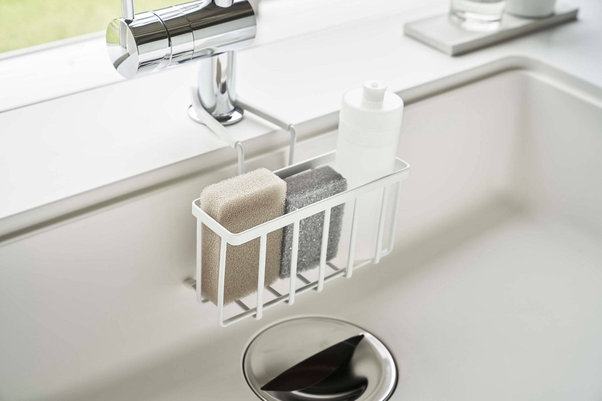 Faucet-Hanging Sponge Caddy by Yamazaki Home