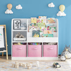 Bookcase And Bookshelf With 3 Cube Drawers