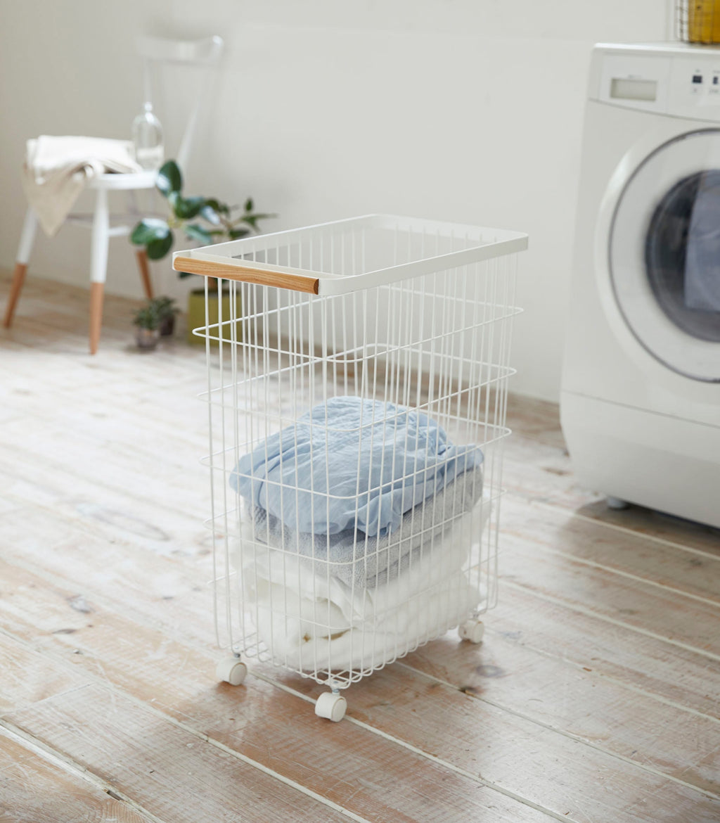 Rolling Wire Basket by Yamazaki Home