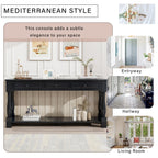 Console Table 63" with Drawers and Shelf
