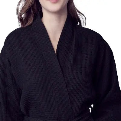Waffle Spa Robe by Lotus Linen– Lightweight, Quick-Dry Spa Comfort