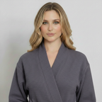 Waffle Spa Robe by Lotus Linen– Lightweight, Quick-Dry Spa Comfort