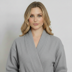 Waffle Spa Robe by Lotus Linen– Lightweight, Quick-Dry Spa Comfort