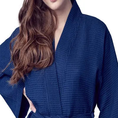 Waffle Spa Robe by Lotus Linen– Lightweight, Quick-Dry Spa Comfort