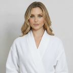 Waffle Spa Robe by Lotus Linen– Lightweight, Quick-Dry Spa Comfort