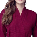 Waffle Spa Robe by Lotus Linen– Lightweight, Quick-Dry Spa Comfort