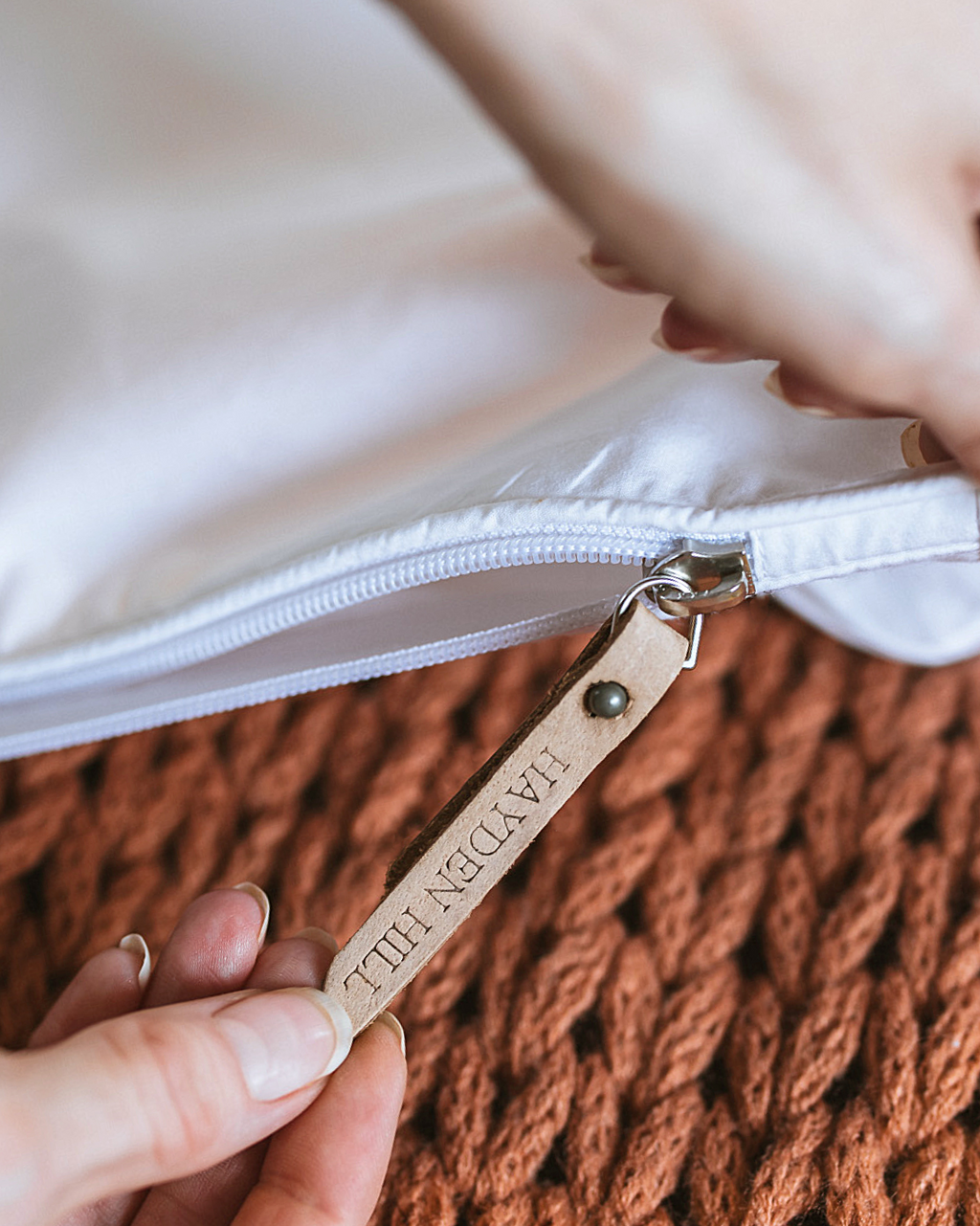 Long Organic Cotton Hanging Bag by Hayden Hill