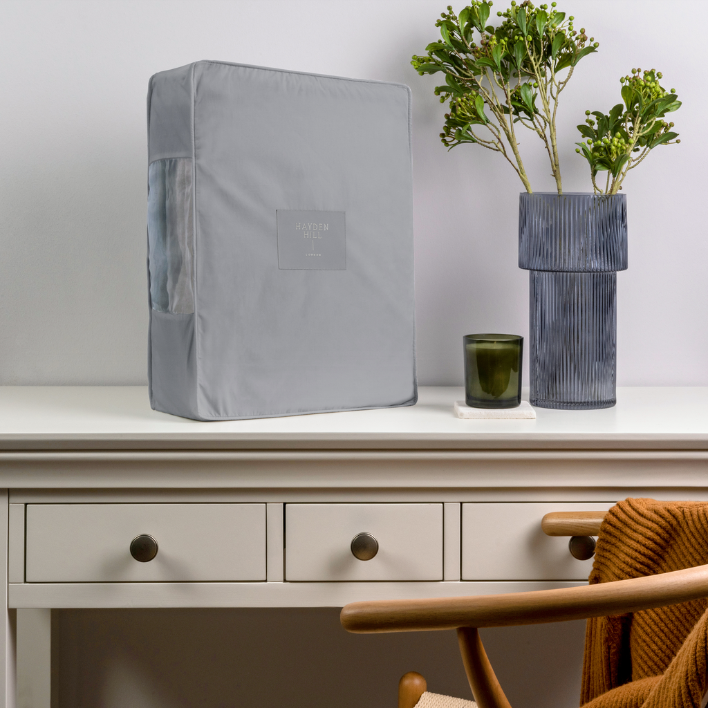 Extra Large Organic Cotton Storage Bag in Gray