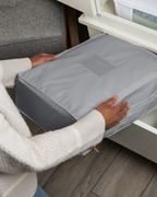 Extra Large Organic Cotton Storage Bag in Gray