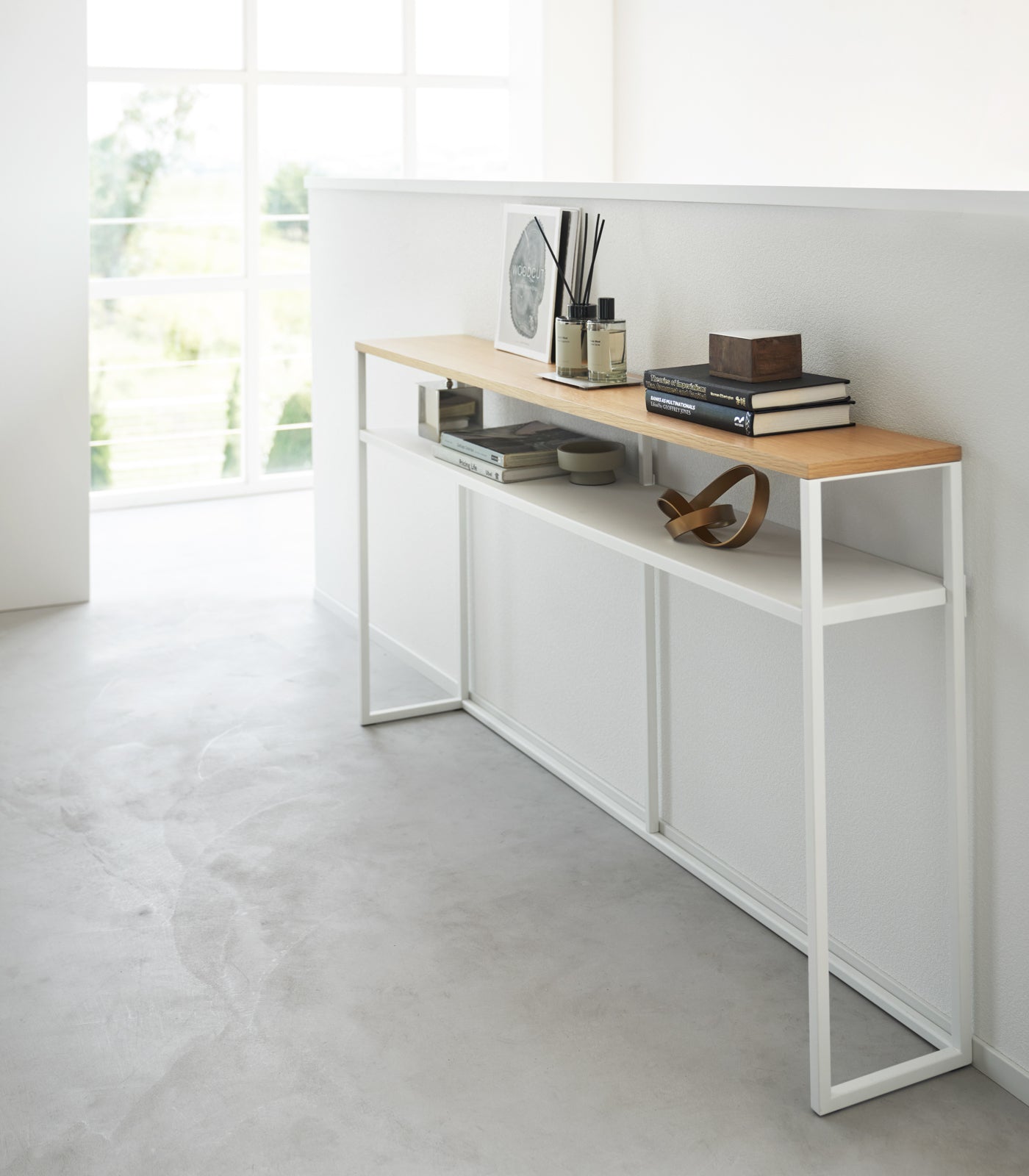 Slim Steel Console Table by Yamazaki Home