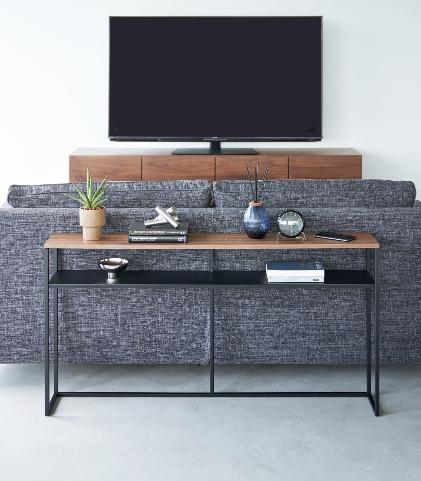 Slim Steel Console Table by Yamazaki Home