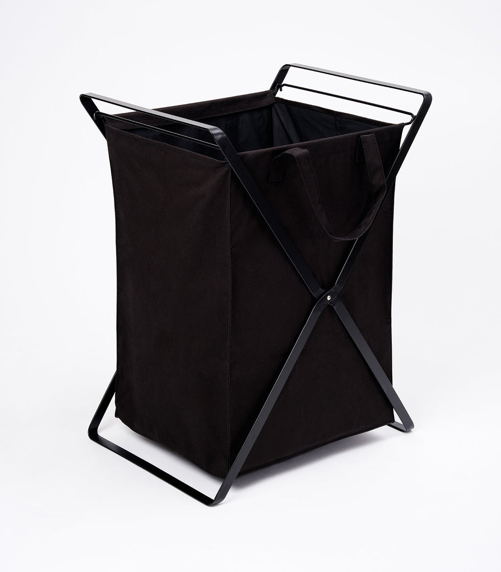 Laundry Hamper with Cotton Carry Bag in Steel Frame