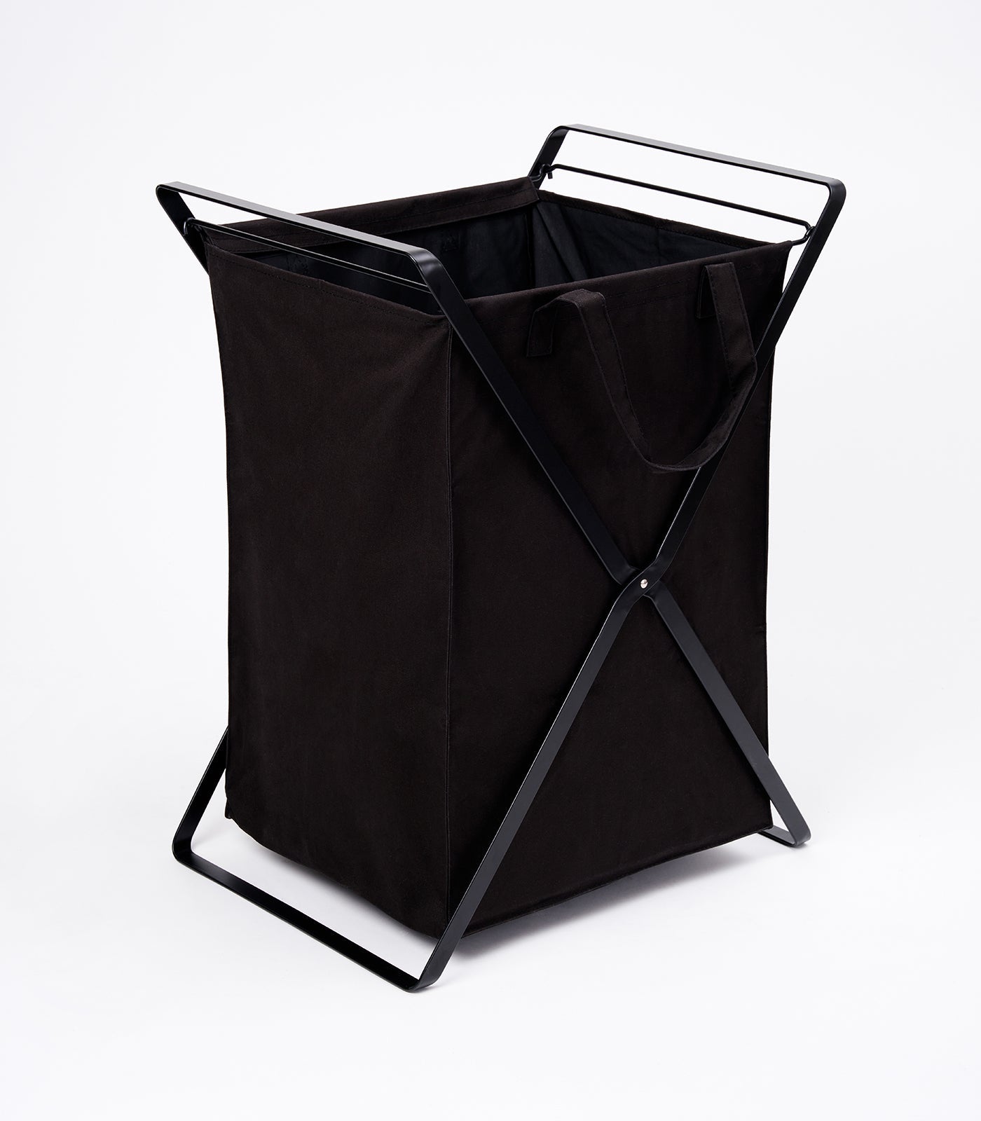 Laundry Hamper with Cotton Carry Bag in Steel Frame