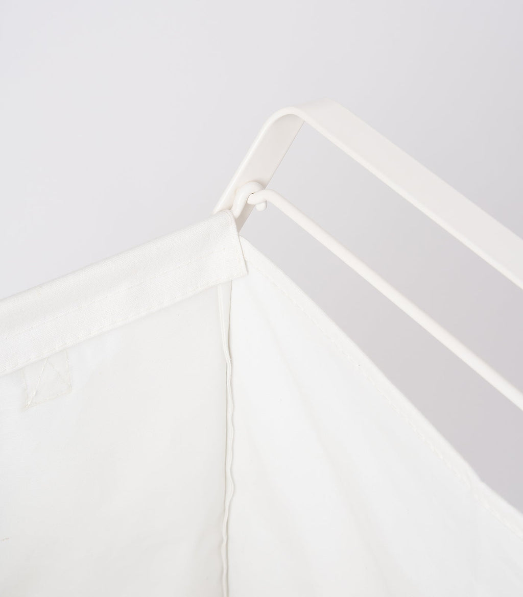 Laundry Hamper with Cotton Carry Bag in Steel Frame