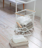 Rolling Laundry Cart by Yamazaki Home