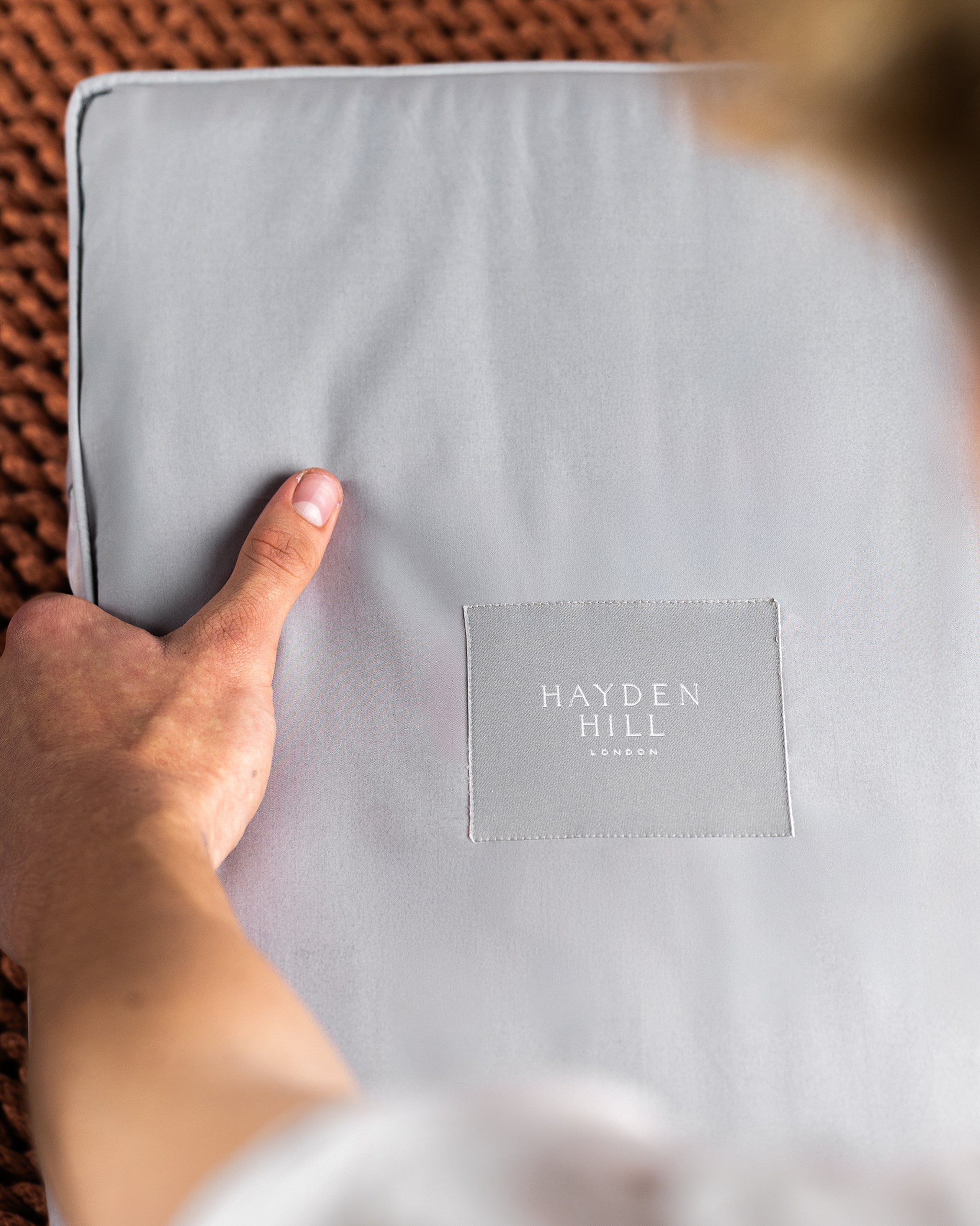 Extra Large Organic Cotton Storage Bag in Gray