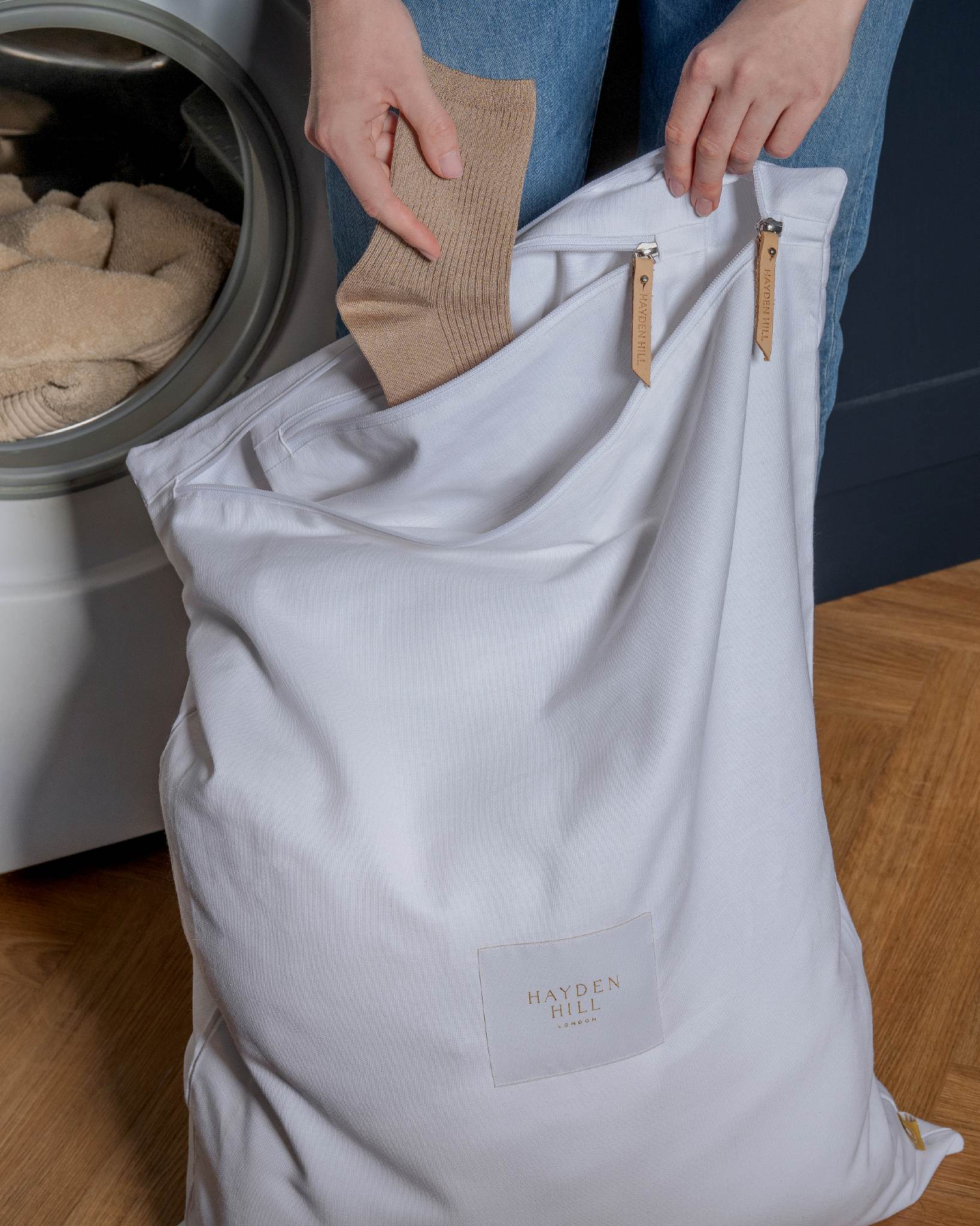 Organic Cotton Travel Laundry Bags, set of 2