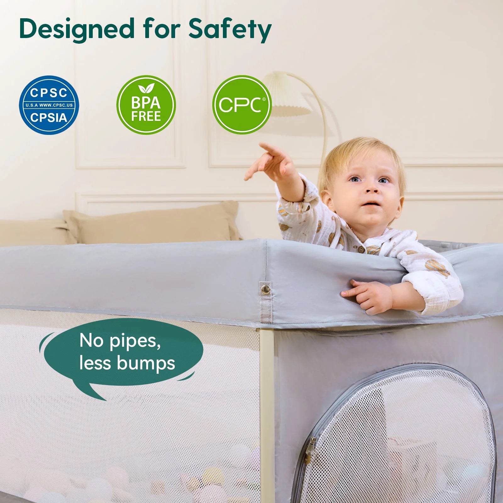 Indoor/Outdoor Baby Playpen by Babelio