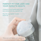 Plastic Ring + Cap by Mason Bottle