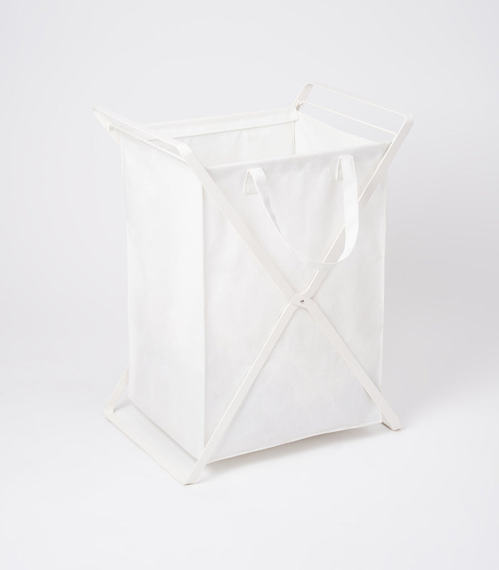 Laundry Hamper with Cotton Carry Bag in Steel Frame