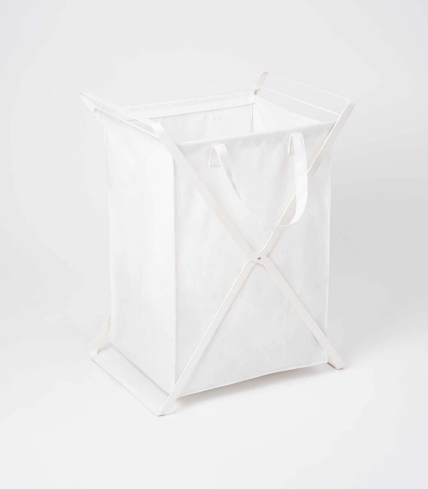Laundry Hamper with Cotton Carry Bag in Steel Frame