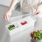 Storage Basket with Lid & Divider