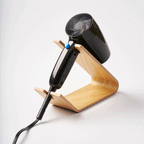 Hair Dryer and Flatiron Stand by Yamazaki Home